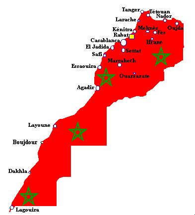 carte d maroc